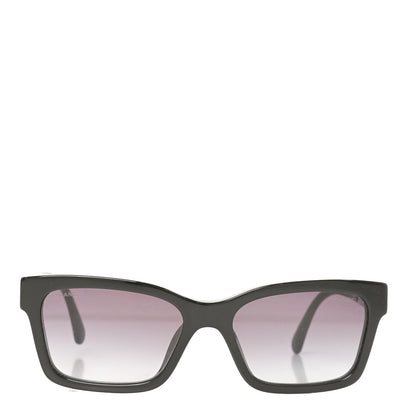 Chanel Acetate Polarized Square Sunglasses 5417-A Black 2 of 7