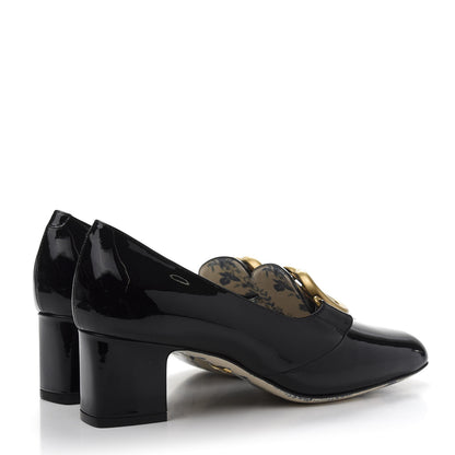 Gucci Vernice GG Victoire 55mm Loafer Pumps 36 Black 4 of 9