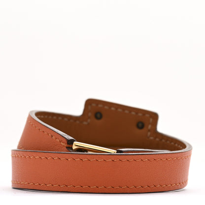 Hermes Swift O'Kelly Double Tour Bracelet T2 Orange 3 of 8