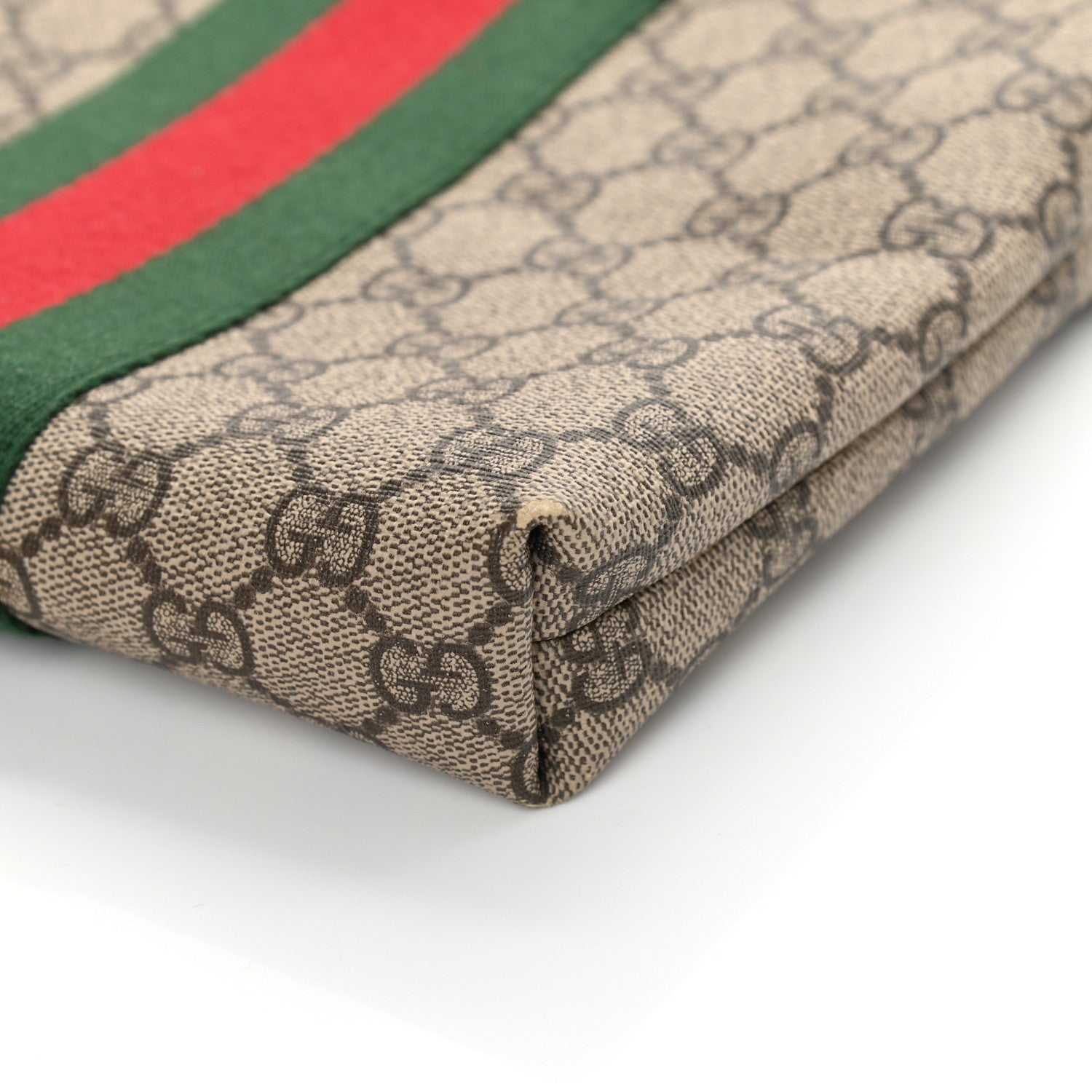 Gucci GG Supreme Monogram Web Messenger Bag Black 10 of 14