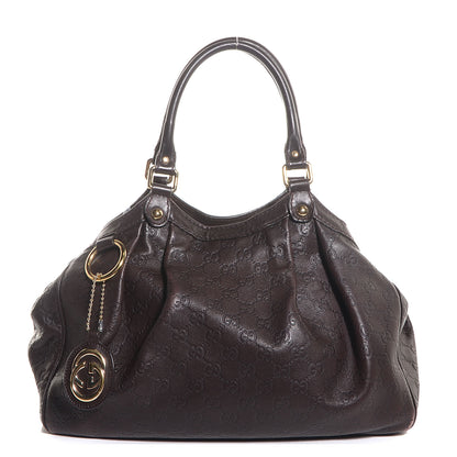 Gucci Guccissima Medium Sukey Tote Chocolate 1 of 7