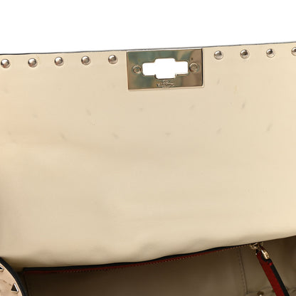 Valentino Garavani Nappa Medium Rockstud Spike Shoulder Bag Light Ivory 14 of 14