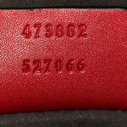 Gucci Guccissima Medium Flat Messenger Bag Red 7 of 9