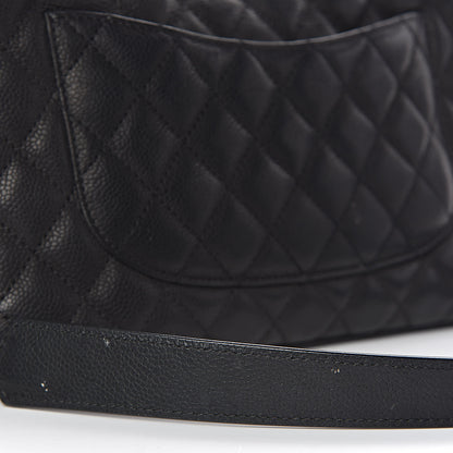 Chanel Caviar Quilted Medium Rock In Rome Single Flap Black 10 of 14