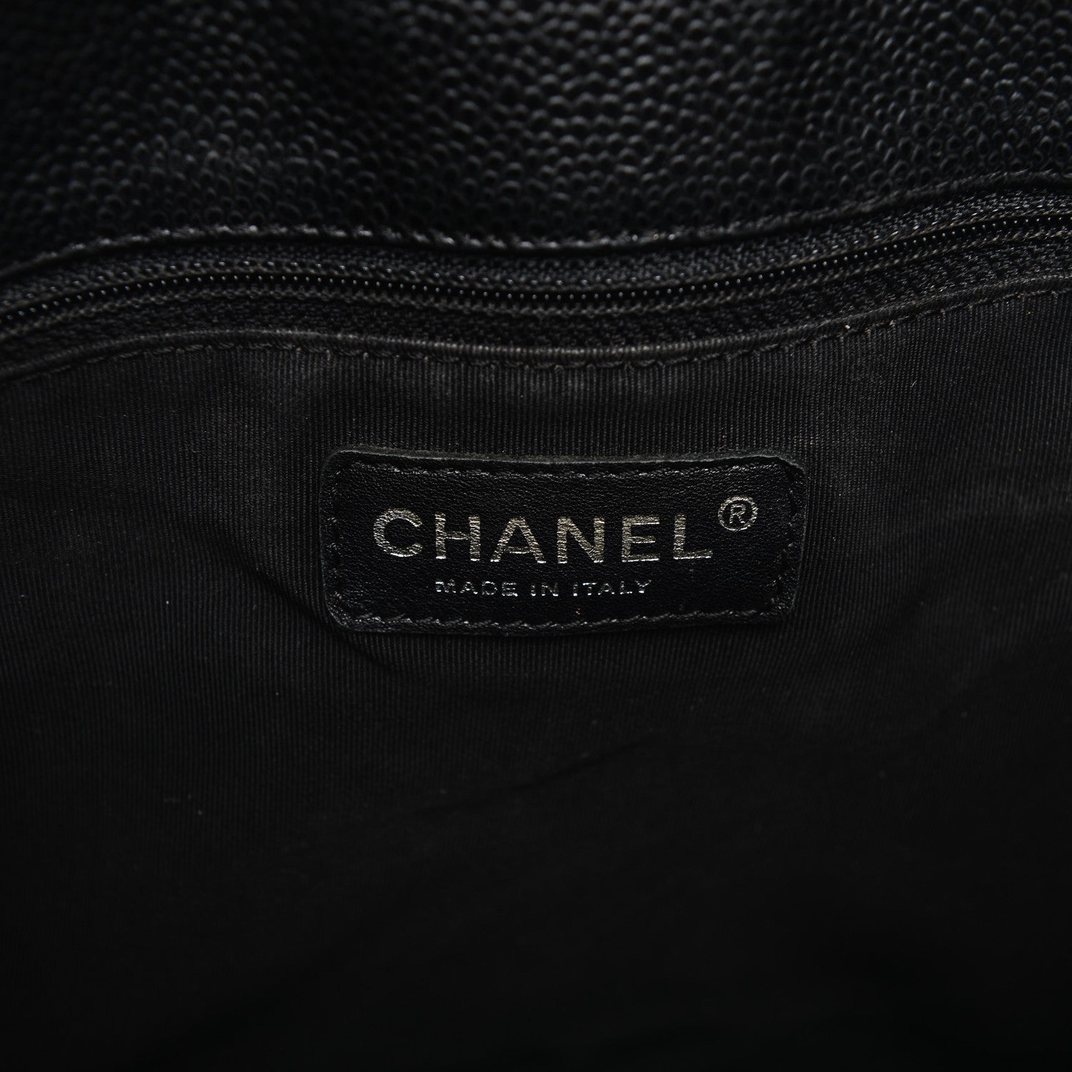 Chanel Caviar Quilted Petit Shopping Tote PST Black 6 of 8