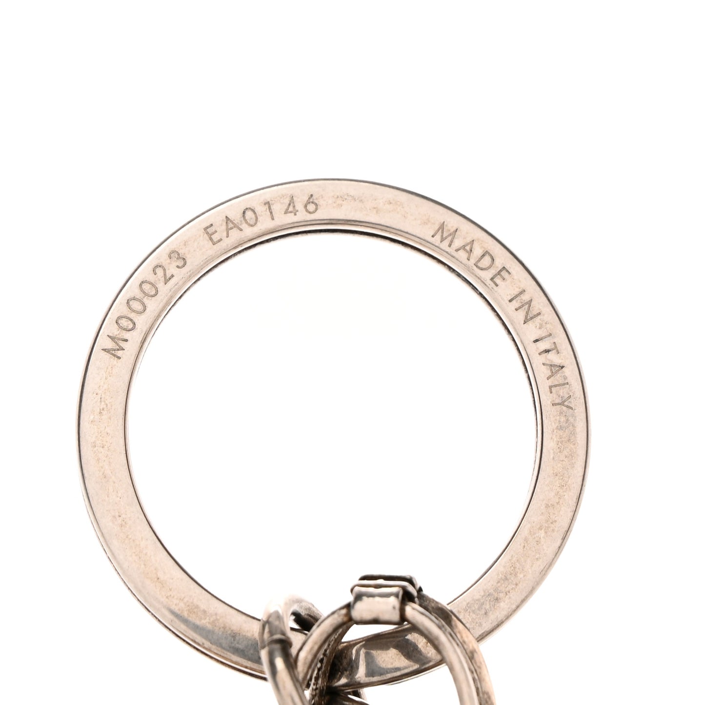 Brushed Palladium The Keepall Key Holder Bag Charm
