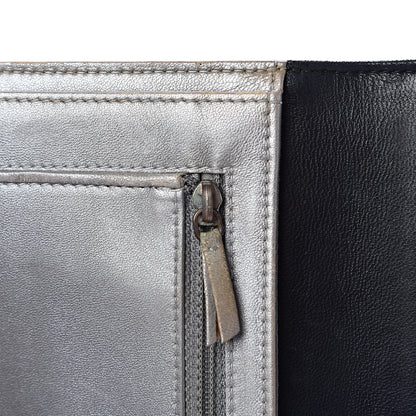 Chanel Lambskin Camellia Embossed Large Flap Wallet Black 16 of 17