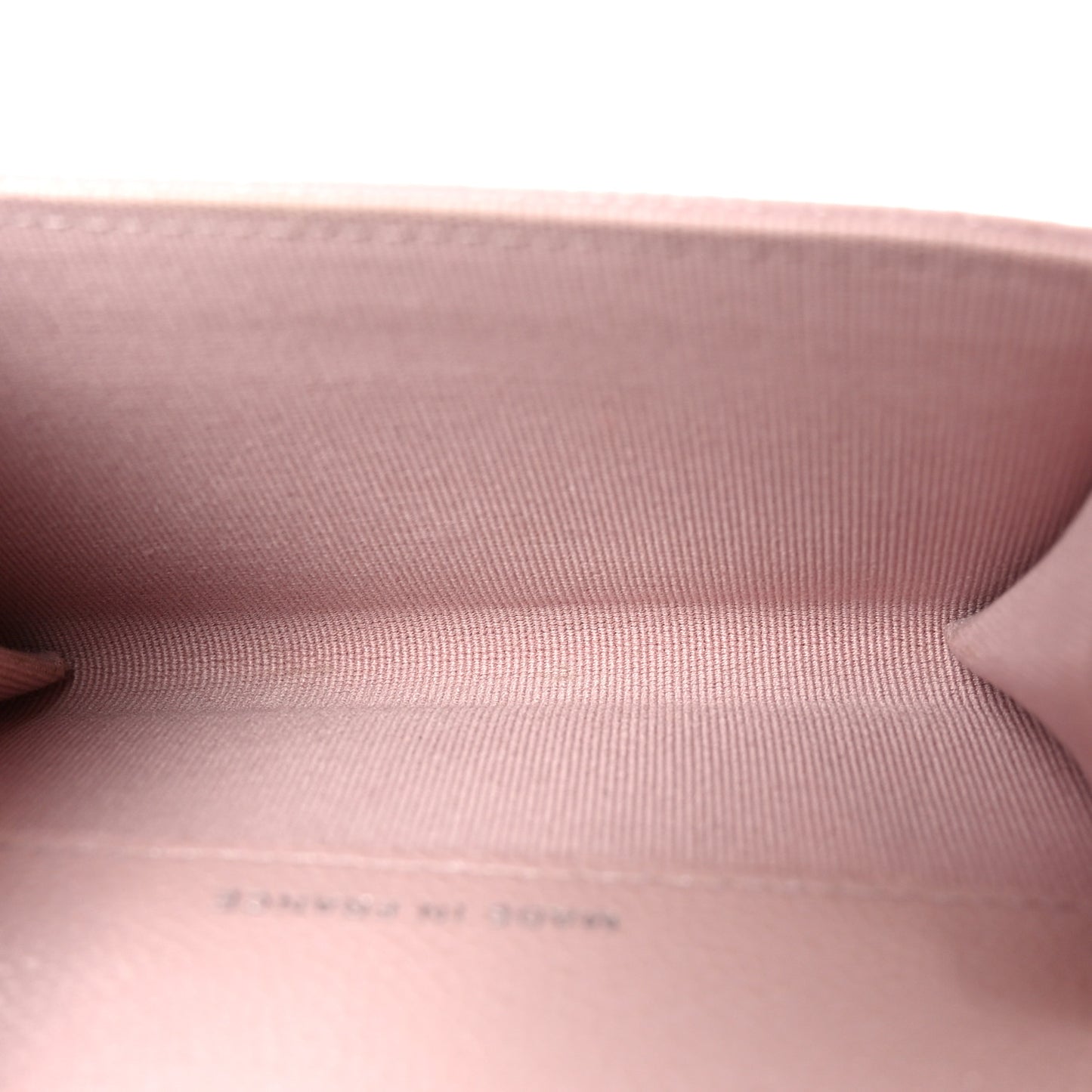Caviar Quilted Flap Card Holder Wallet Light Pink