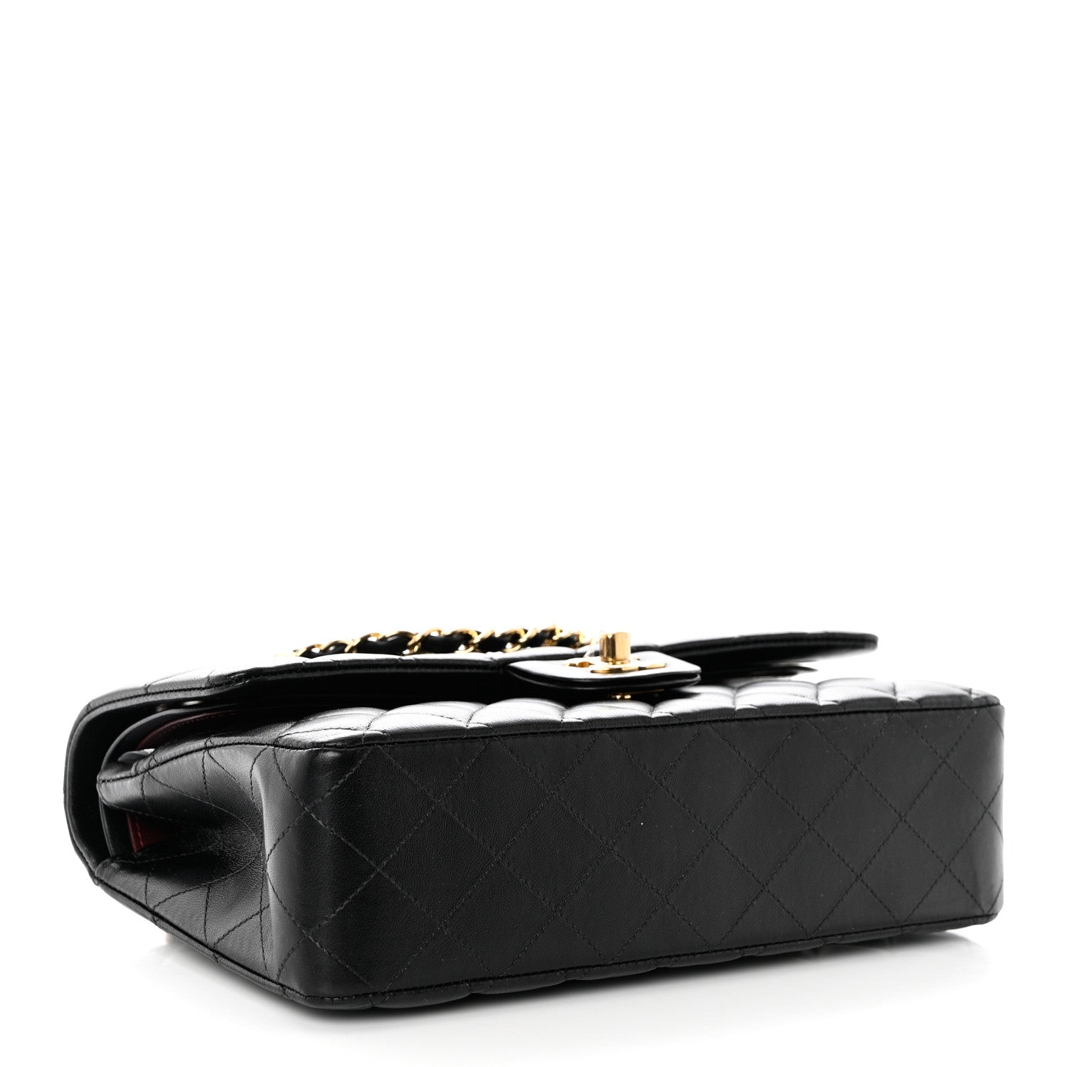 Chanel Lambskin Quilted Medium Double Flap Black 4 of 10
