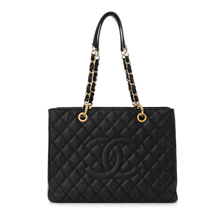 Chanel Caviar Quilted Grand Shopping Tote GST Black 1 of 11