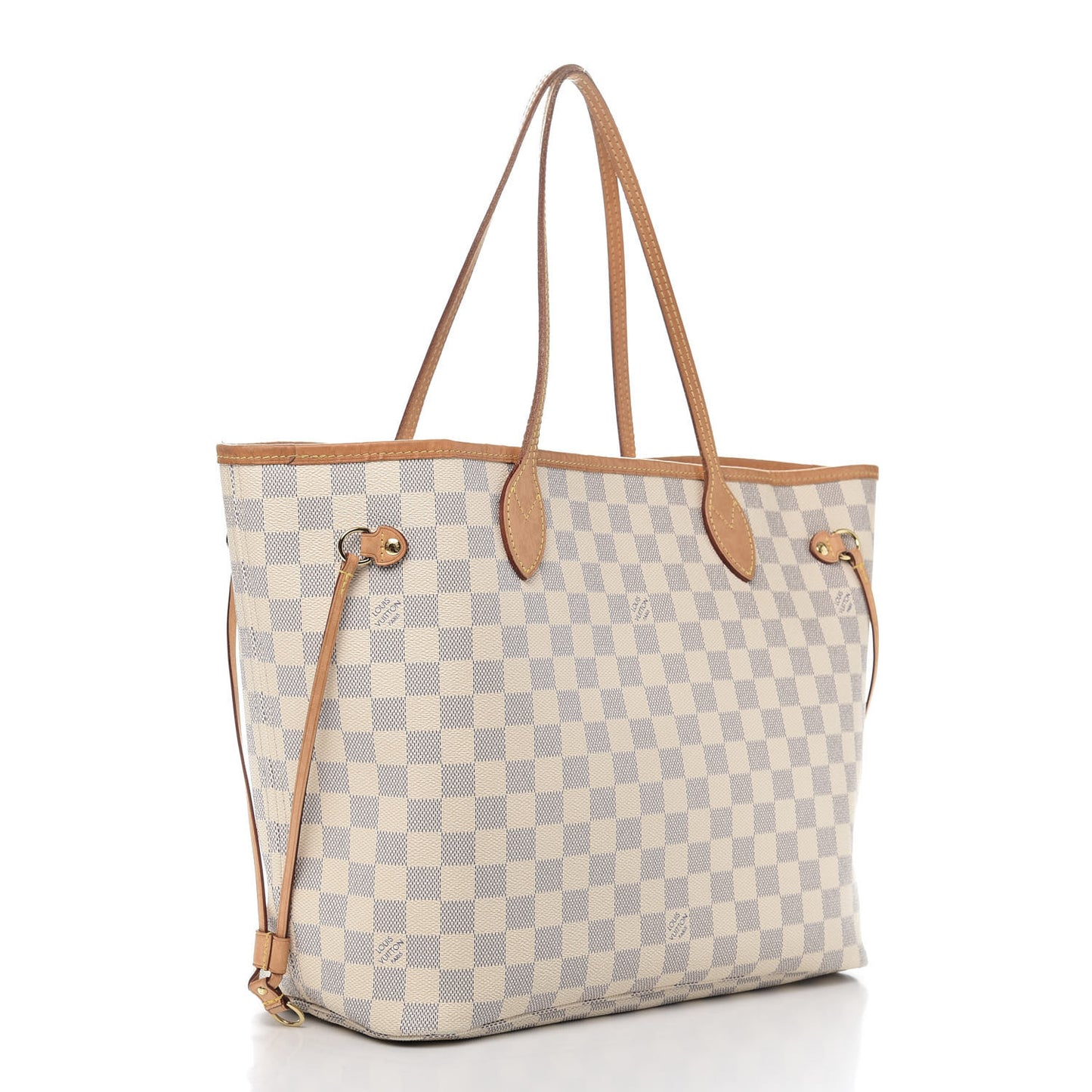 Damier Azur Neo Neverfull MM Rose Ballerine
