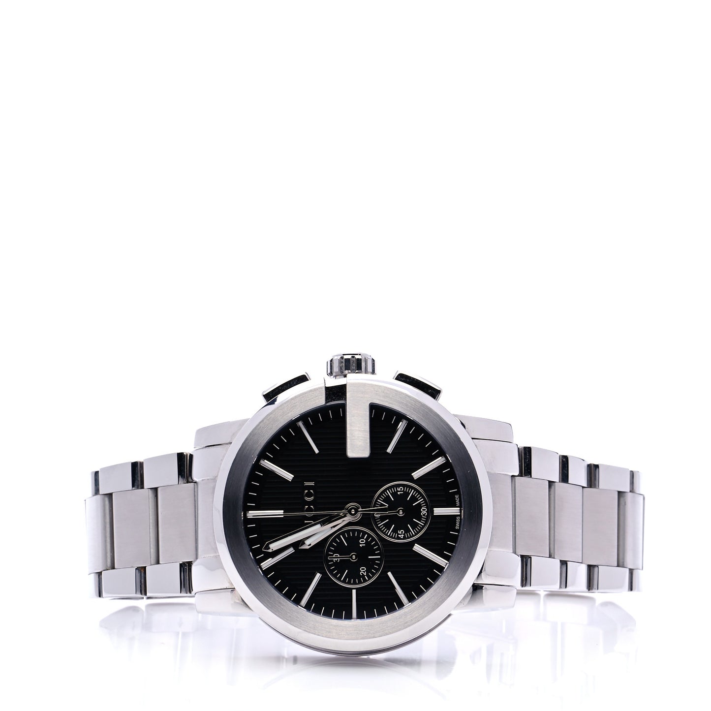 Stainless Steel 44mm G-Chrono Quartz Watch Black