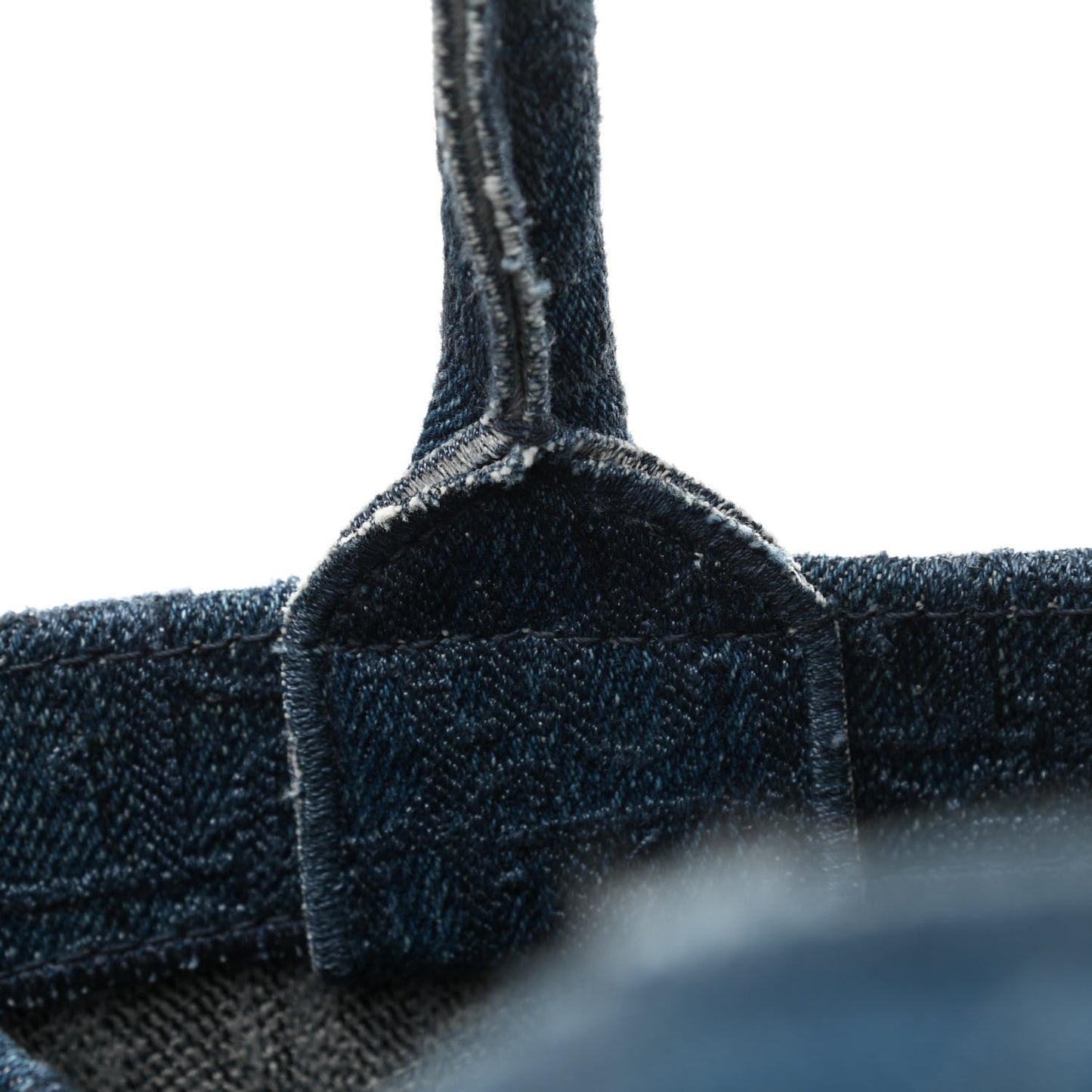 Oblique Denim Medium Book Tote Blue
