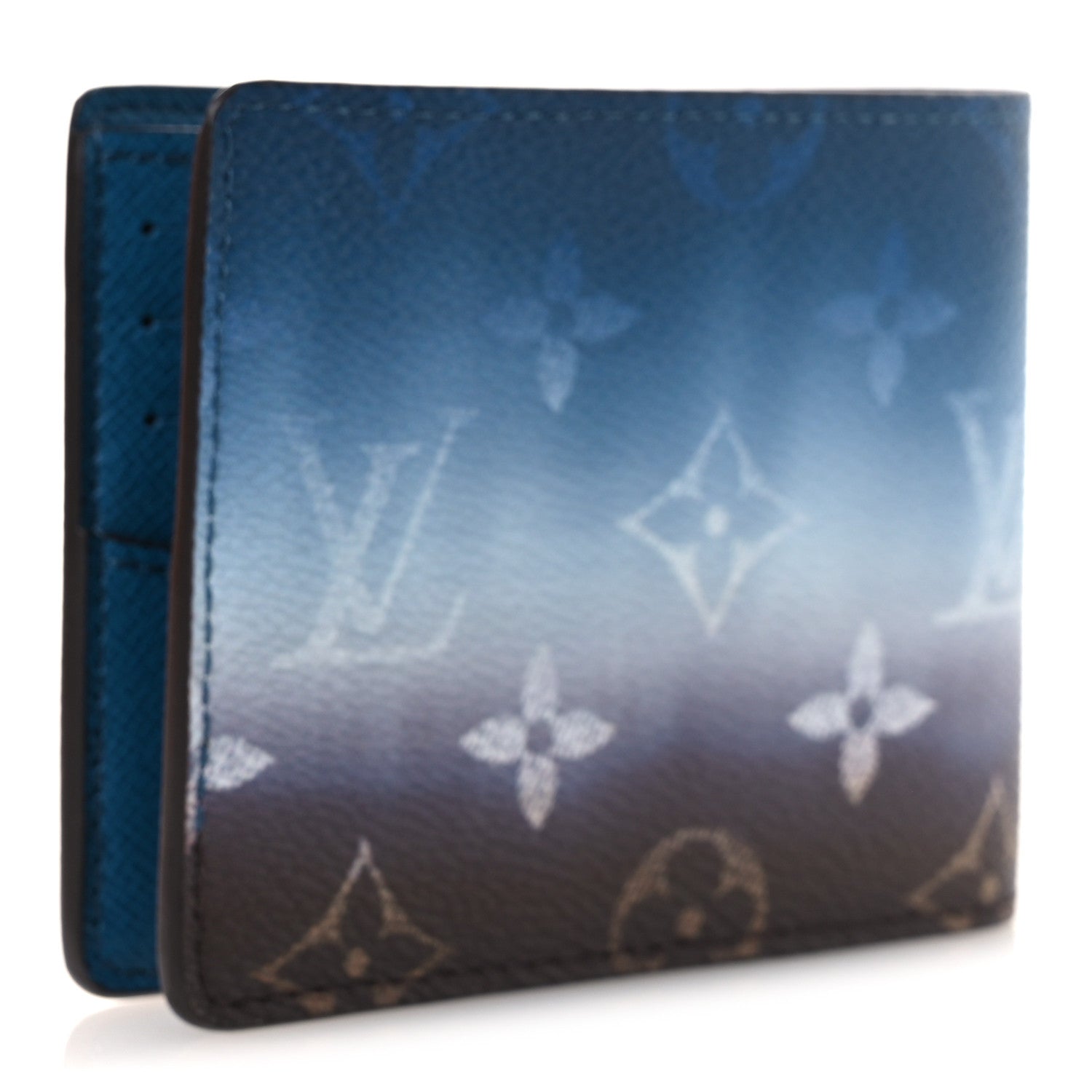 Louis Vuitton Monogram Pigment Slender Wallet Blue 1936273