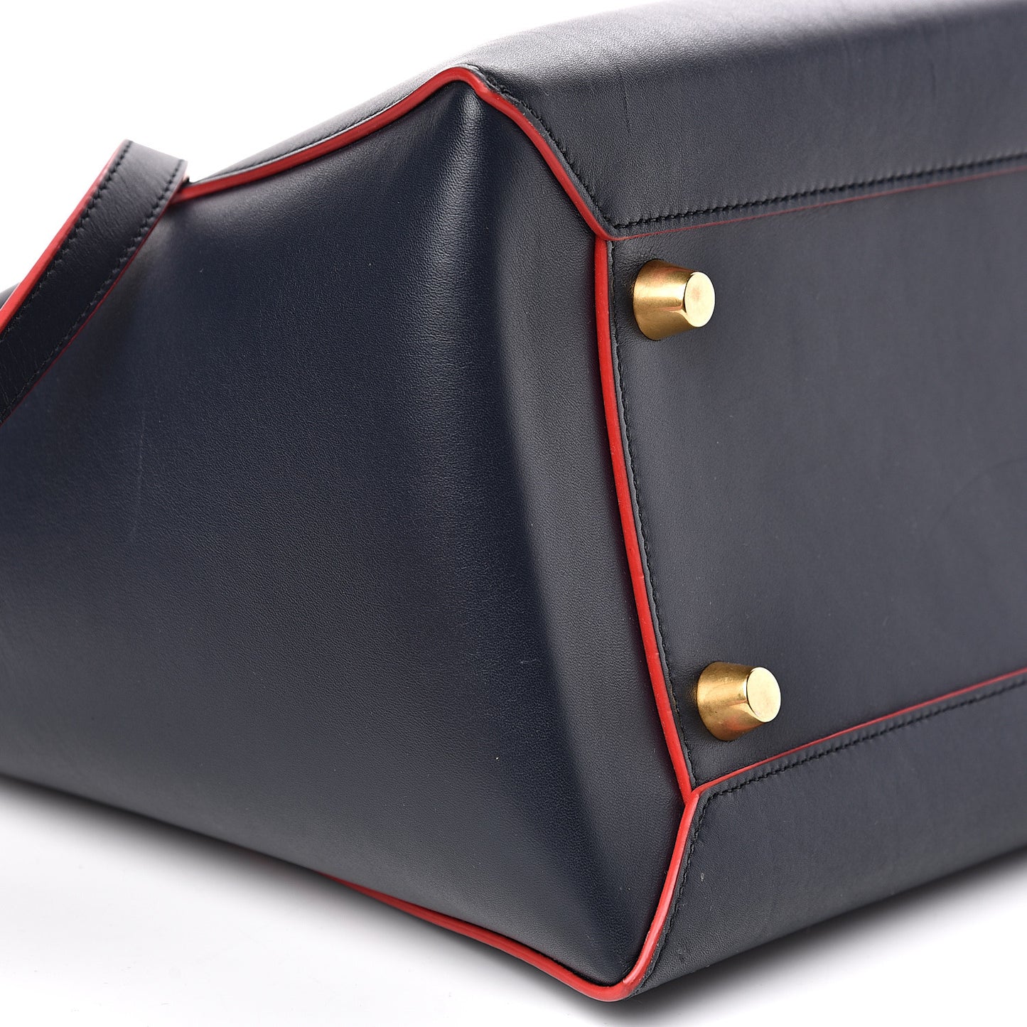 Satin Calfskin Mini Belt Bag Navy Blue
