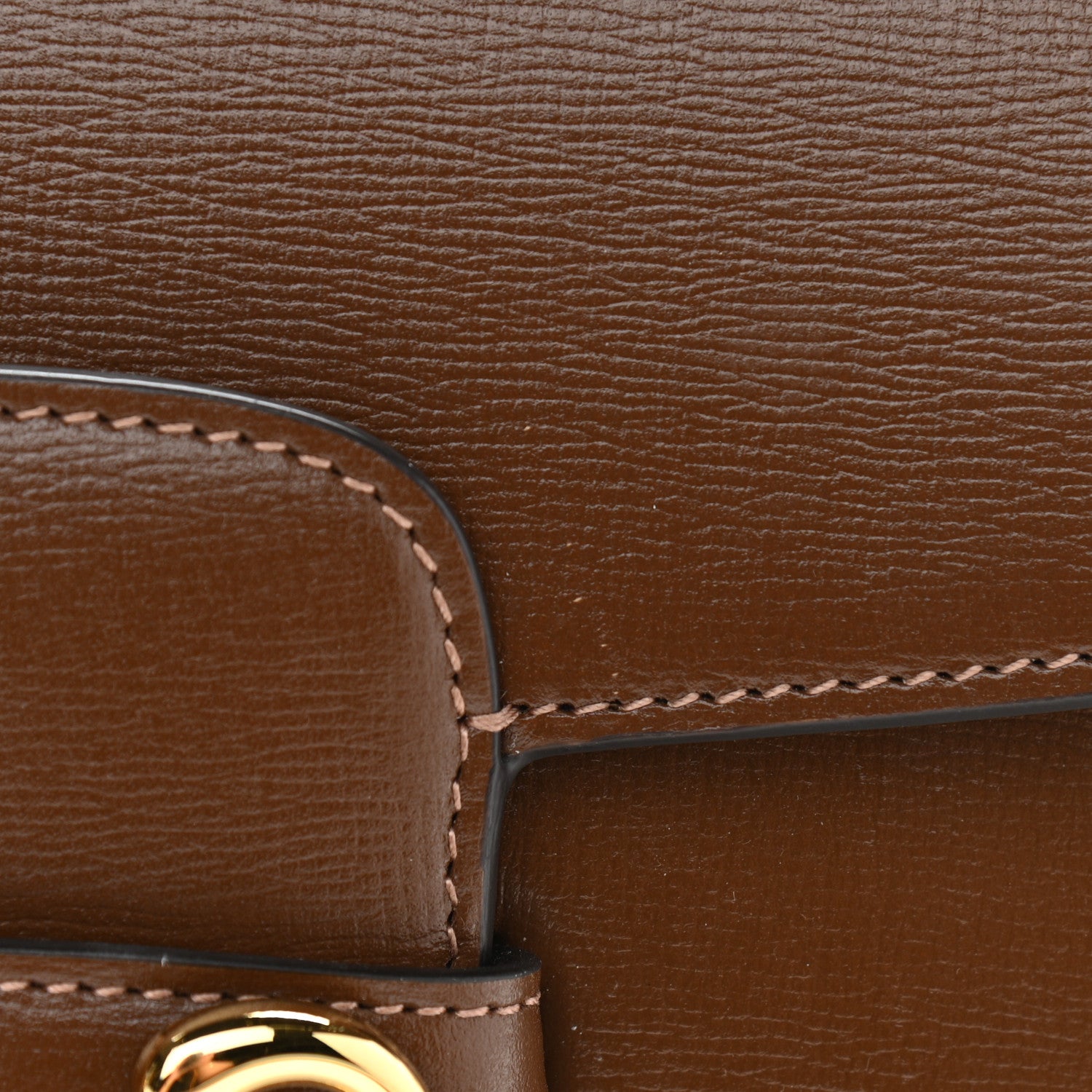 Gucci Azalea Calfskin Horsebit 1955 Shoulder Bag Brown Sugar 9 of 12