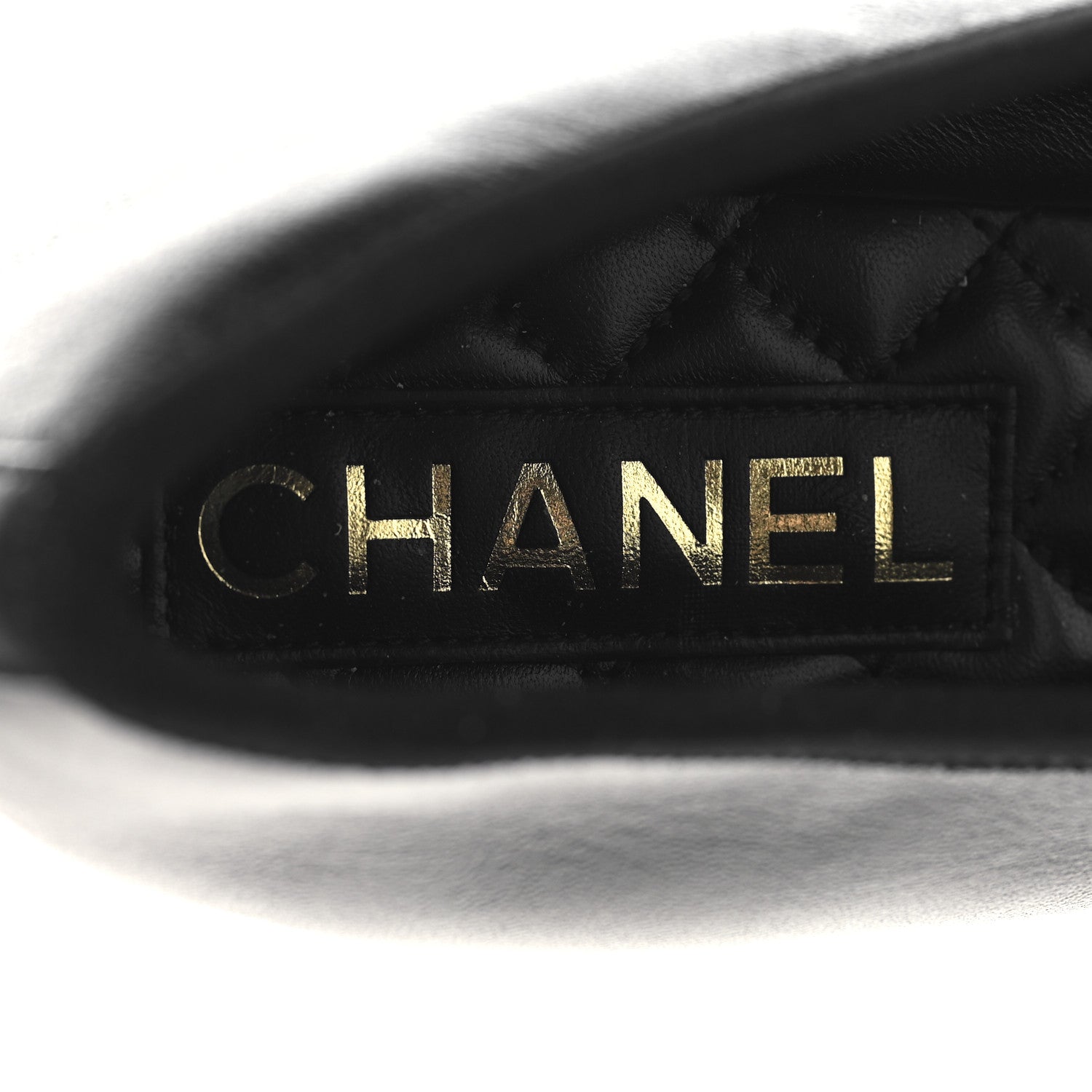Chanel Lambskin Mary Jane Flats 38 Black 9 of 10