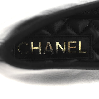 Chanel Lambskin Mary Jane Flats 38 Black 9 of 10
