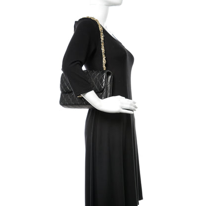 Chanel Lambskin Quilted Medium Westminster Pearl Flap Black 3 of 11