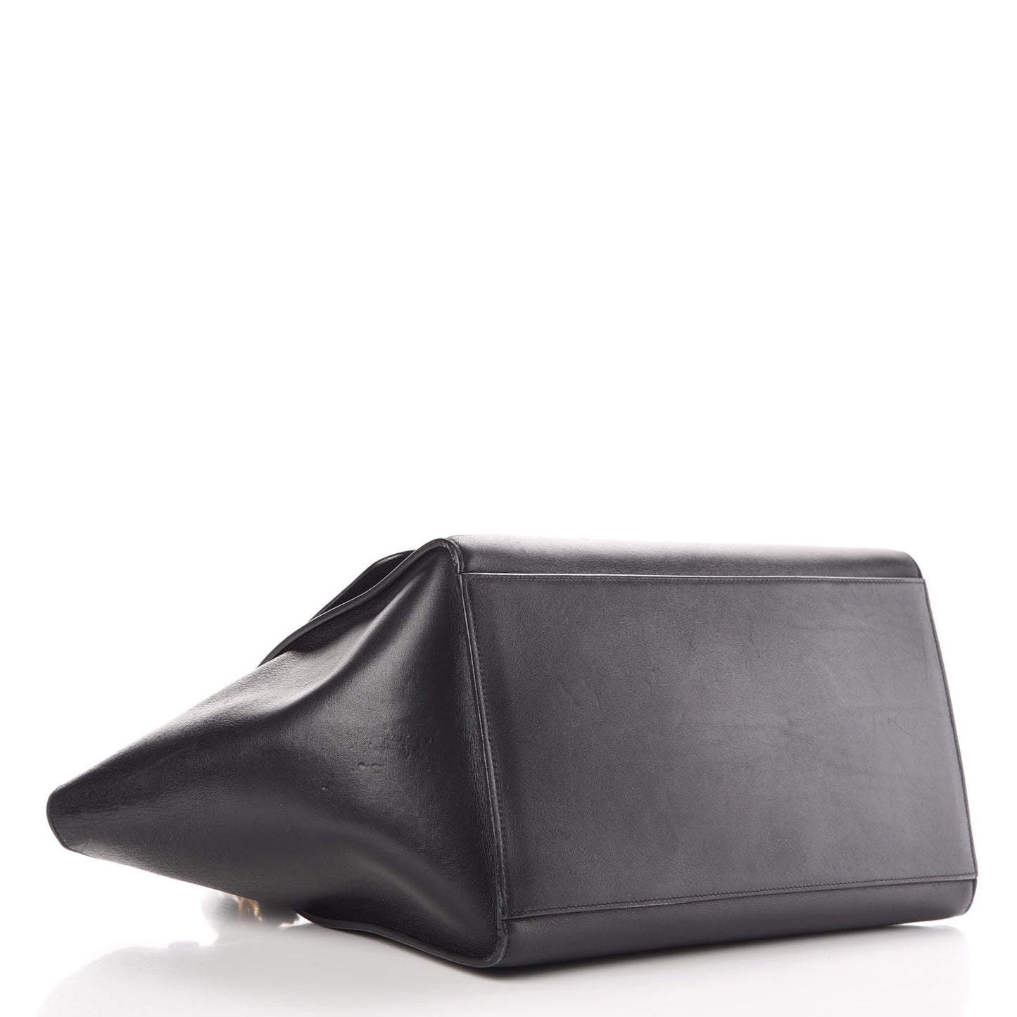 Smooth Calfskin Medium Trapeze Black