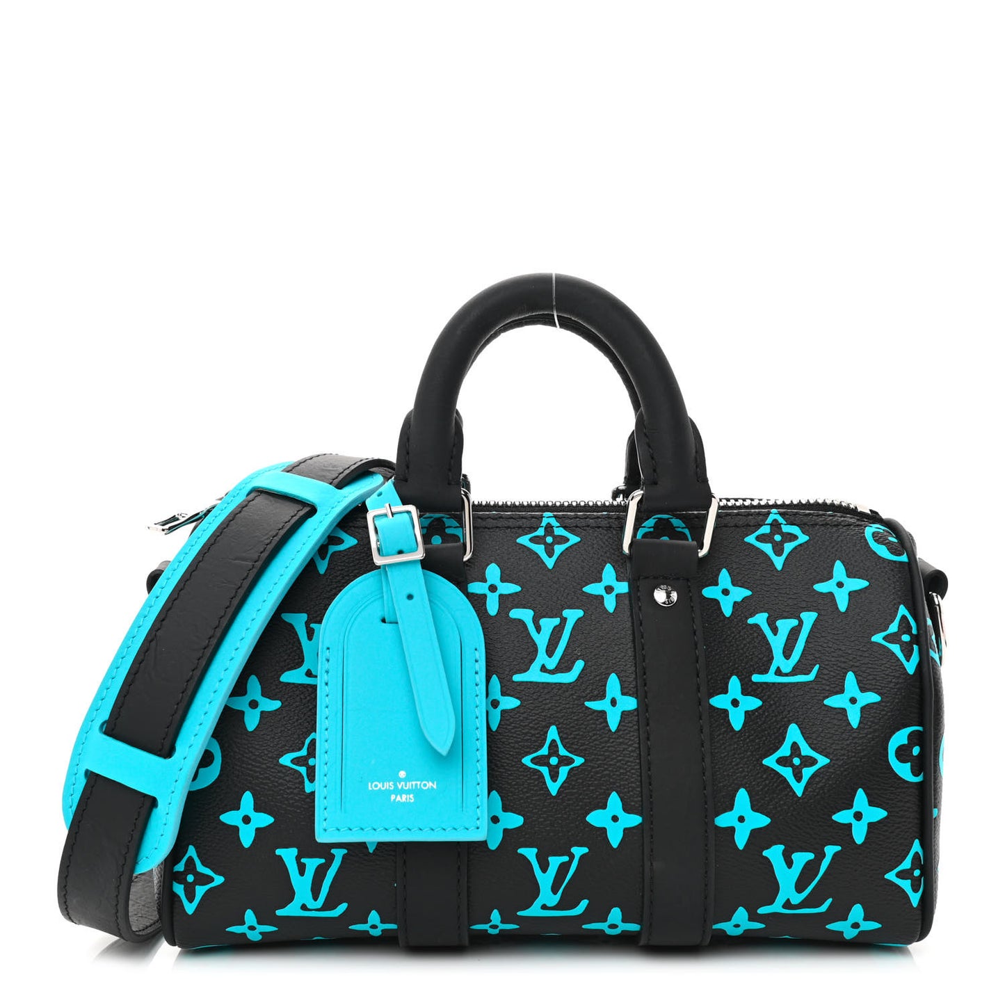 Monogram Playground Keepall Bandouliere 25 Black