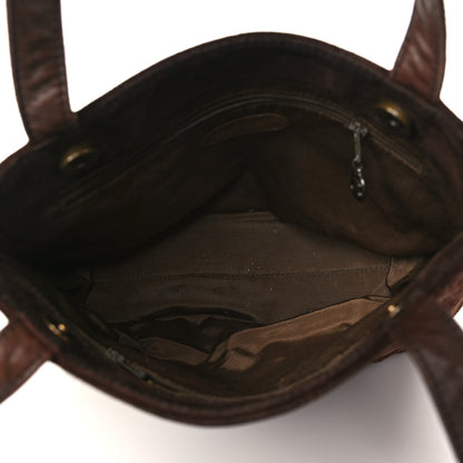 Chanel Suede CC Shoulder Bag Brown 5 of 9