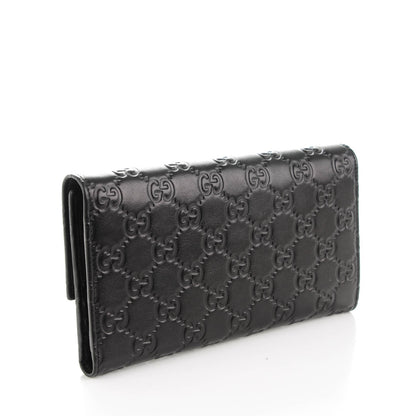 Gucci Guccissima Continental Flap Wallet Black 3 of 7