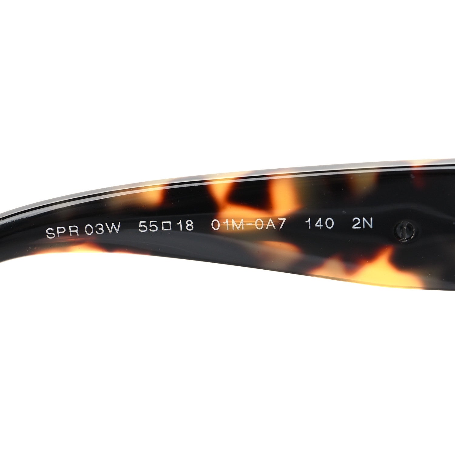 Prada Acetate Cat Eye Sunglasses SPR 03W Black Havana 6 of 7