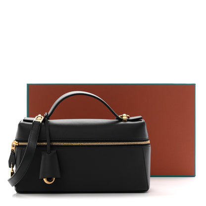 Loro Piana Grained Calfskin L23 Extra Bag  Blue Navy Sun Gold 11 of 11