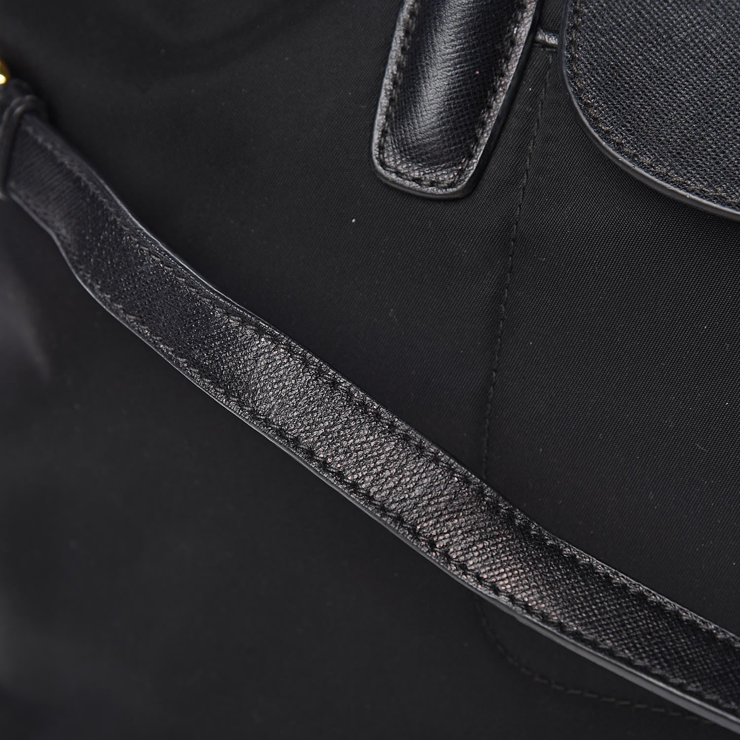 Prada Tessuto Nylon Saffiano Tote Black 14 of 15