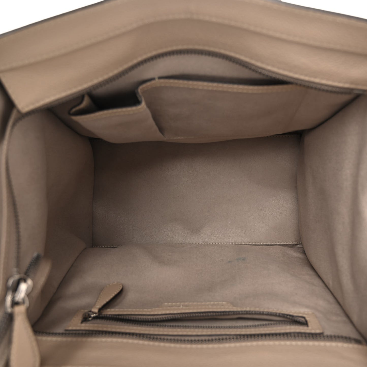 Drummed Calfskin Mini Luggage Dune