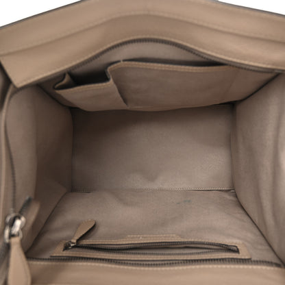Celine Drummed Calfskin Mini Luggage Dune 5 of 10