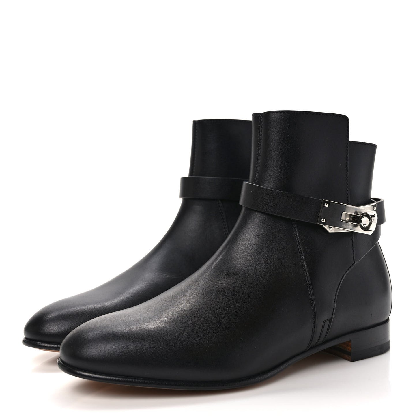 Calfskin Neo Ankle Boots 36 Black