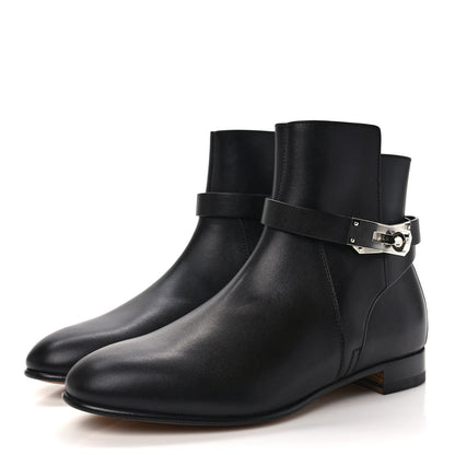 Hermes Calfskin Neo Ankle Boots 36 Black 3 of 8