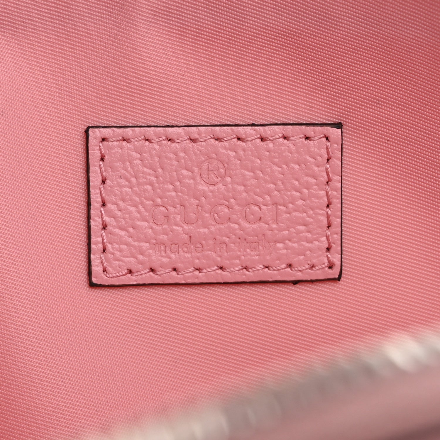 Gucci GG Supreme Monogram Textured Calfskin Large Ophidia Cosmetic Case  Pink 6 of 9