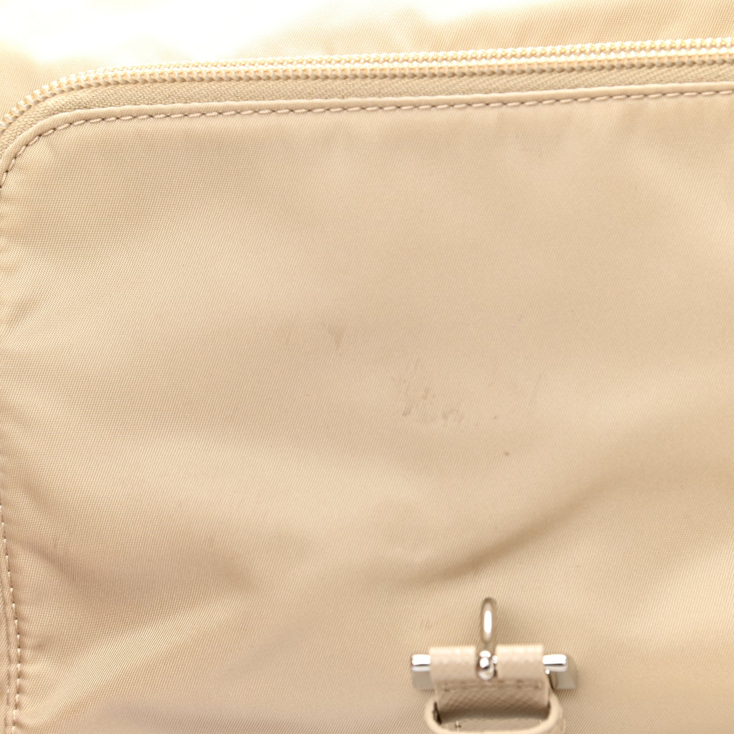 Re-Nylon Vela Saffiano Pocket Single Buckle Messenger Shoulder Bag Deserto