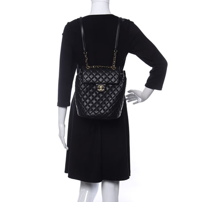 Chanel Calfskin Quilted Small Urban Spirit Backpack Black 2 of 11