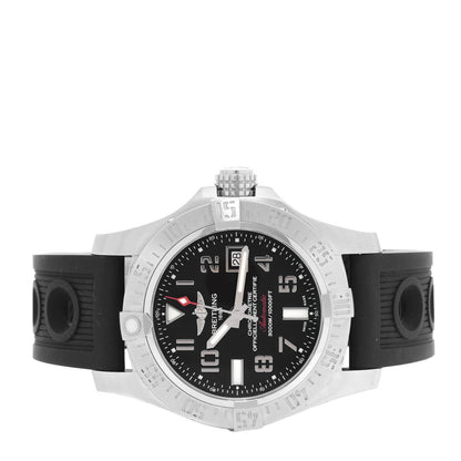 Breitling Stainless Steel Rubber 45mm Avenger Seawolf Automatic Watch Black A17331 2 of 5