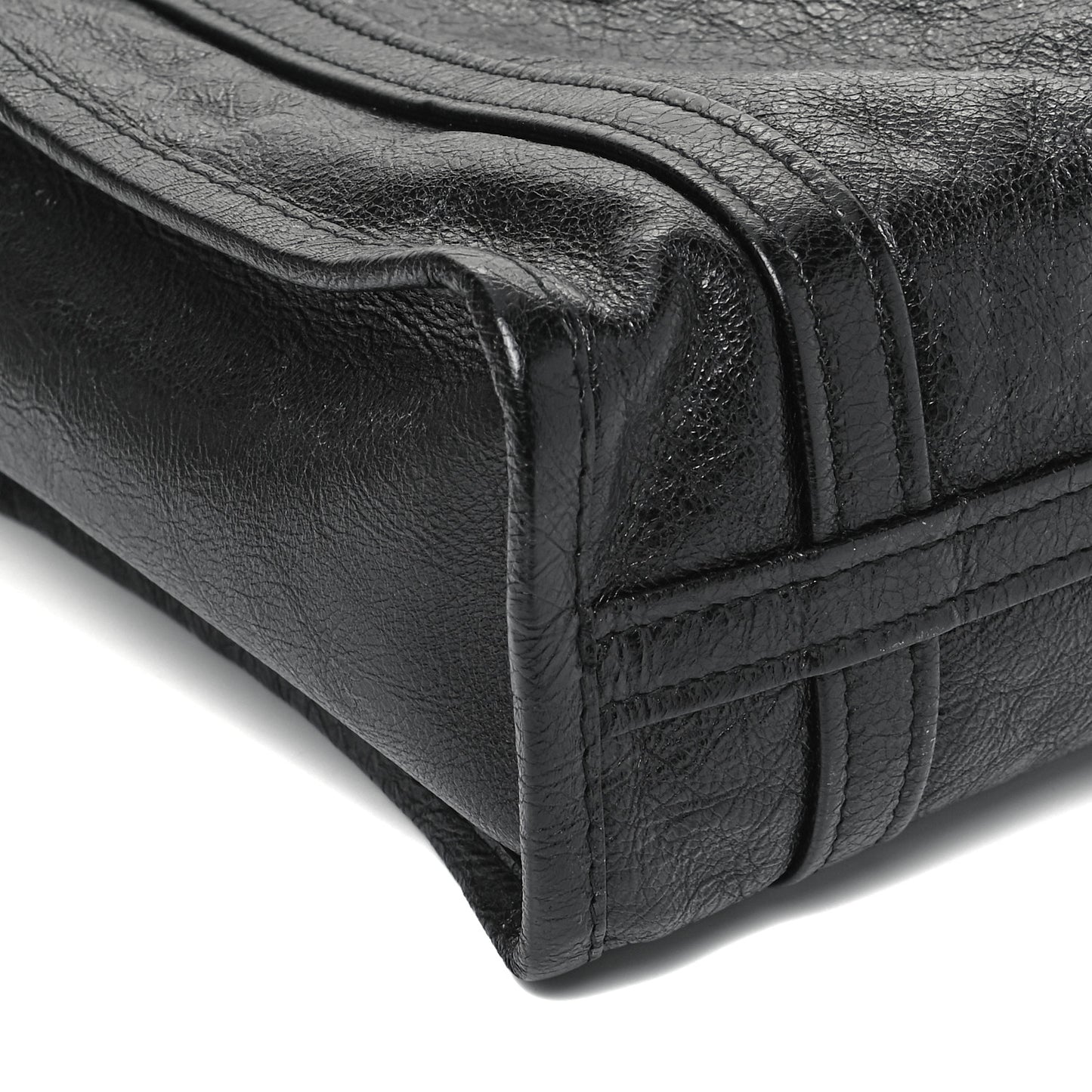 Agneau XS Bazar Shopper Tote Black