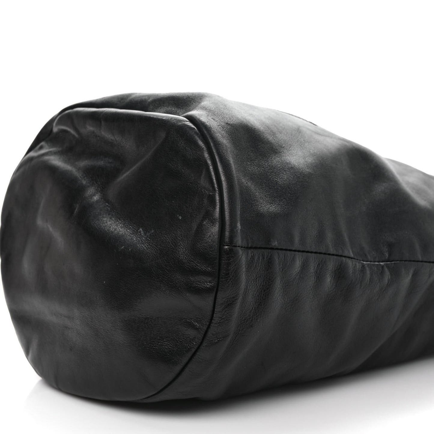 Calfskin CC Bucket Bag Black