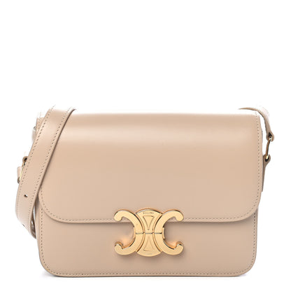 Celine Shiny Calfskin Teen Triomphe Nude 1 of 10
