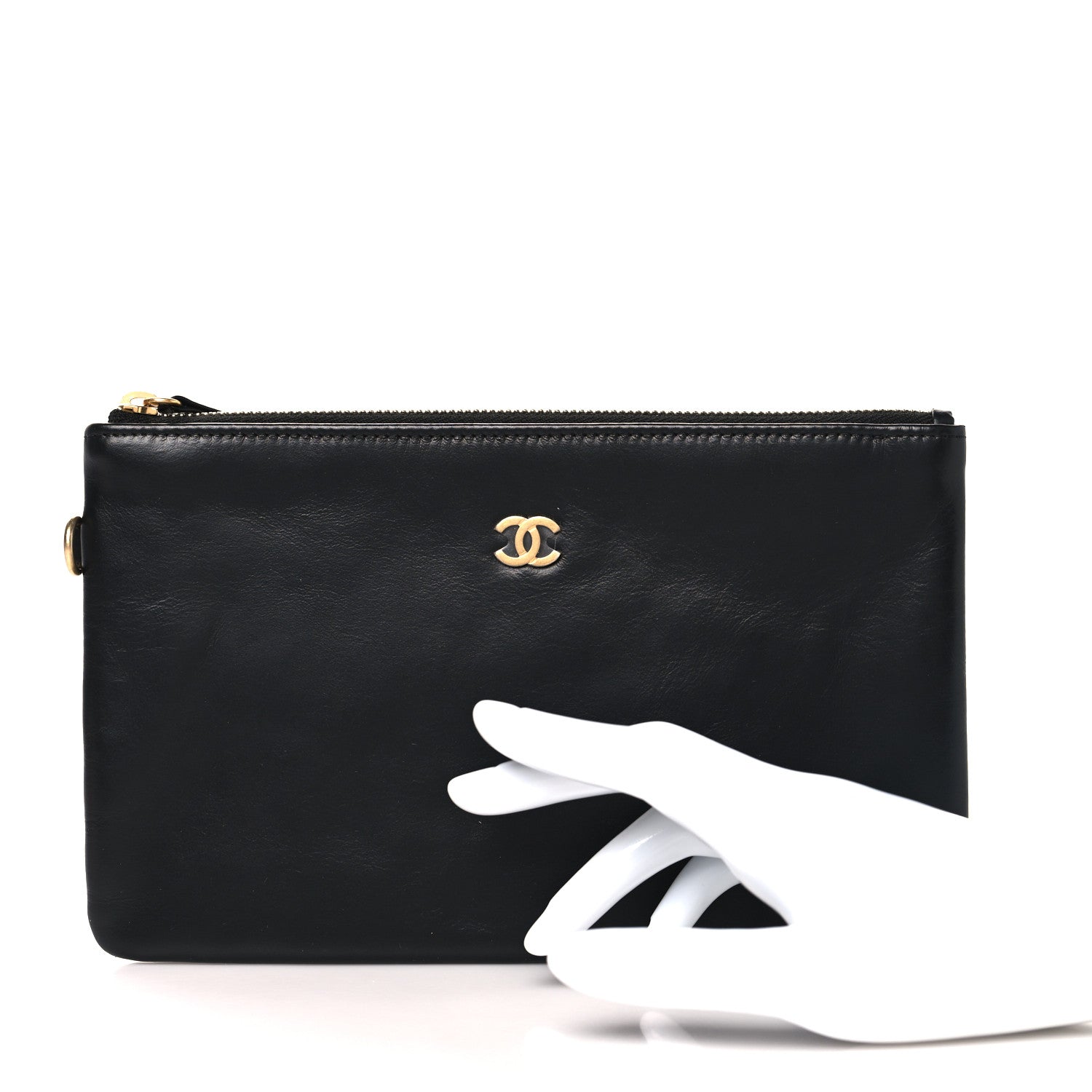Chanel Shiny Calfskin Chanel 22 Removable Pouch Black 2 of 5