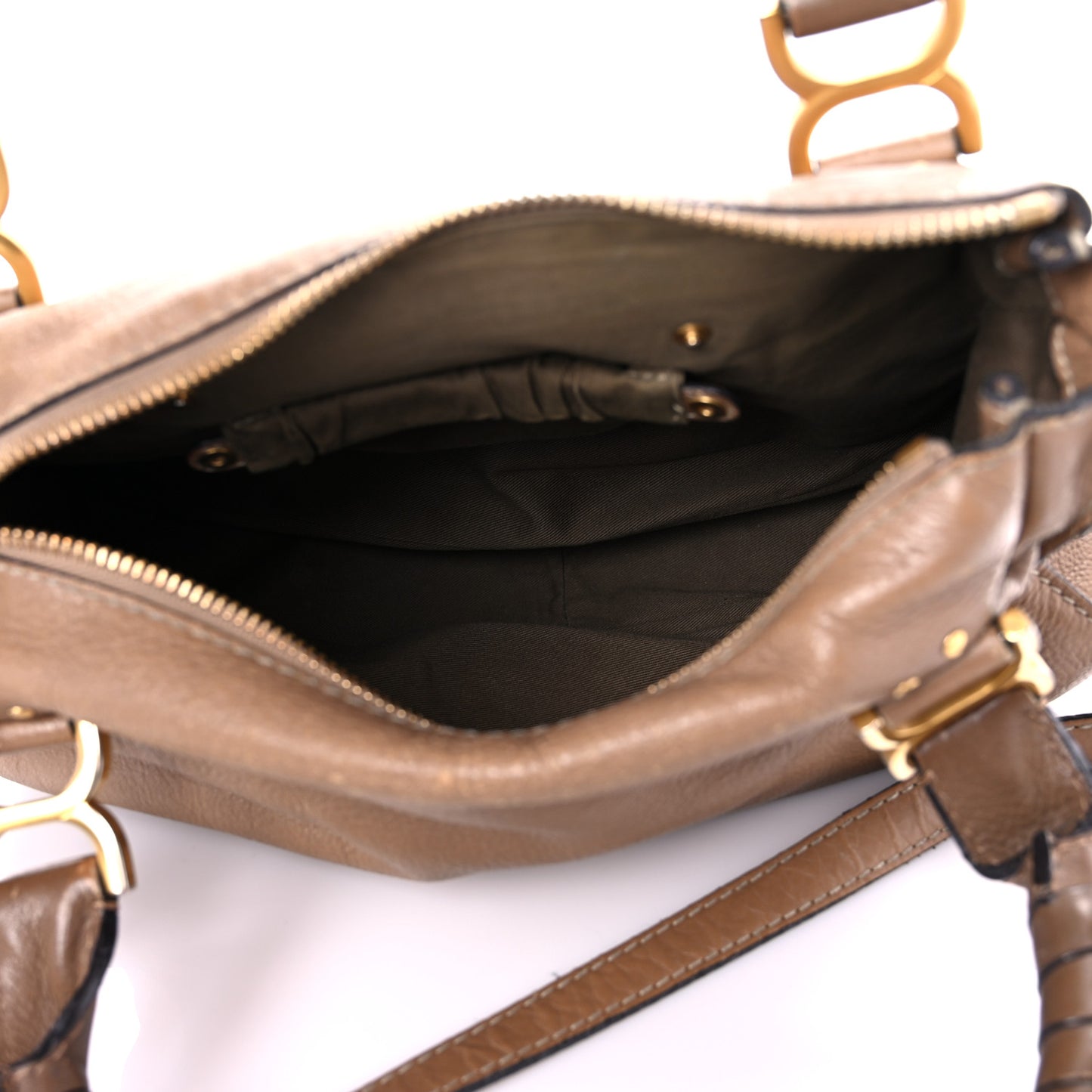 Calfskin Medium Marcie Satchel Nut