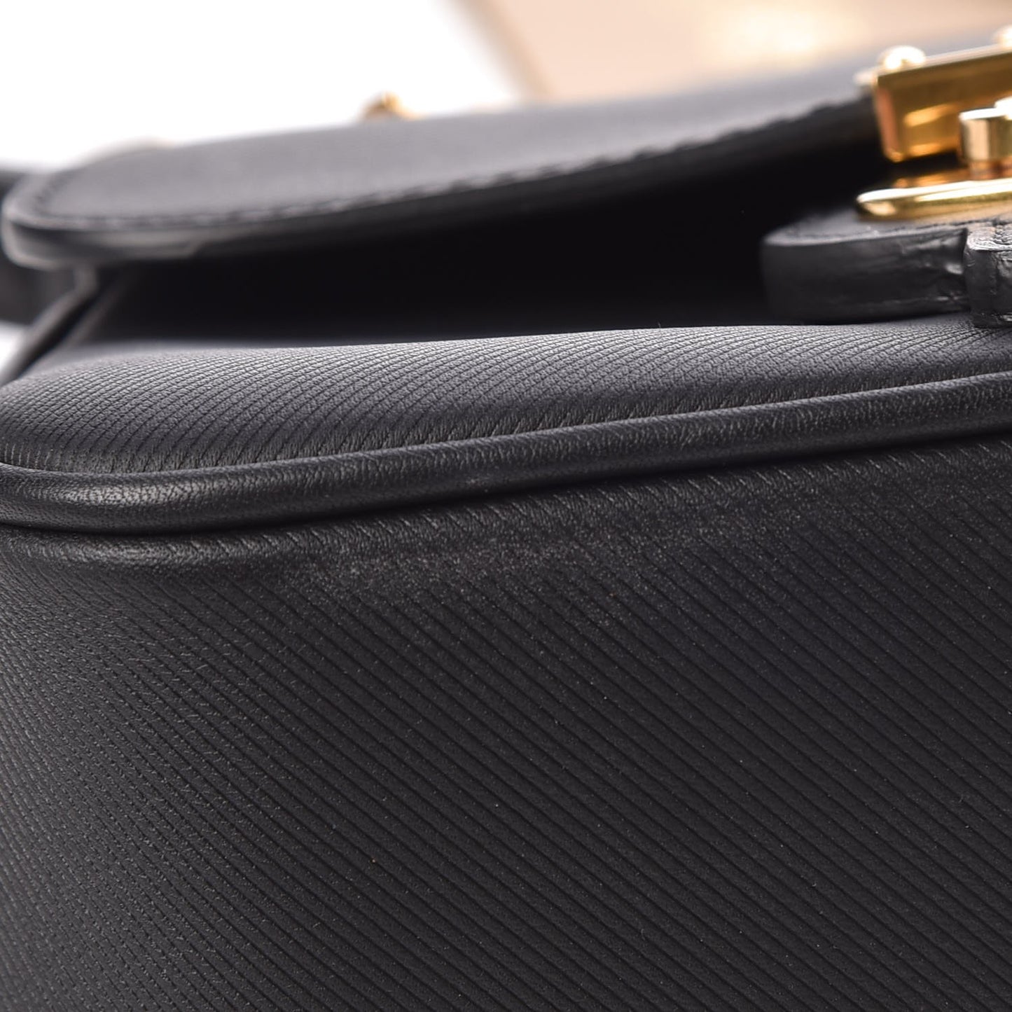 Trench Calfskin Mini DK88 Top Handle Bag Black