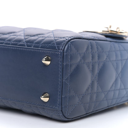 Christian Dior Lambskin Cannage Gradient Small My ABCDior Lady Dior Indigo Blue 8 of 8