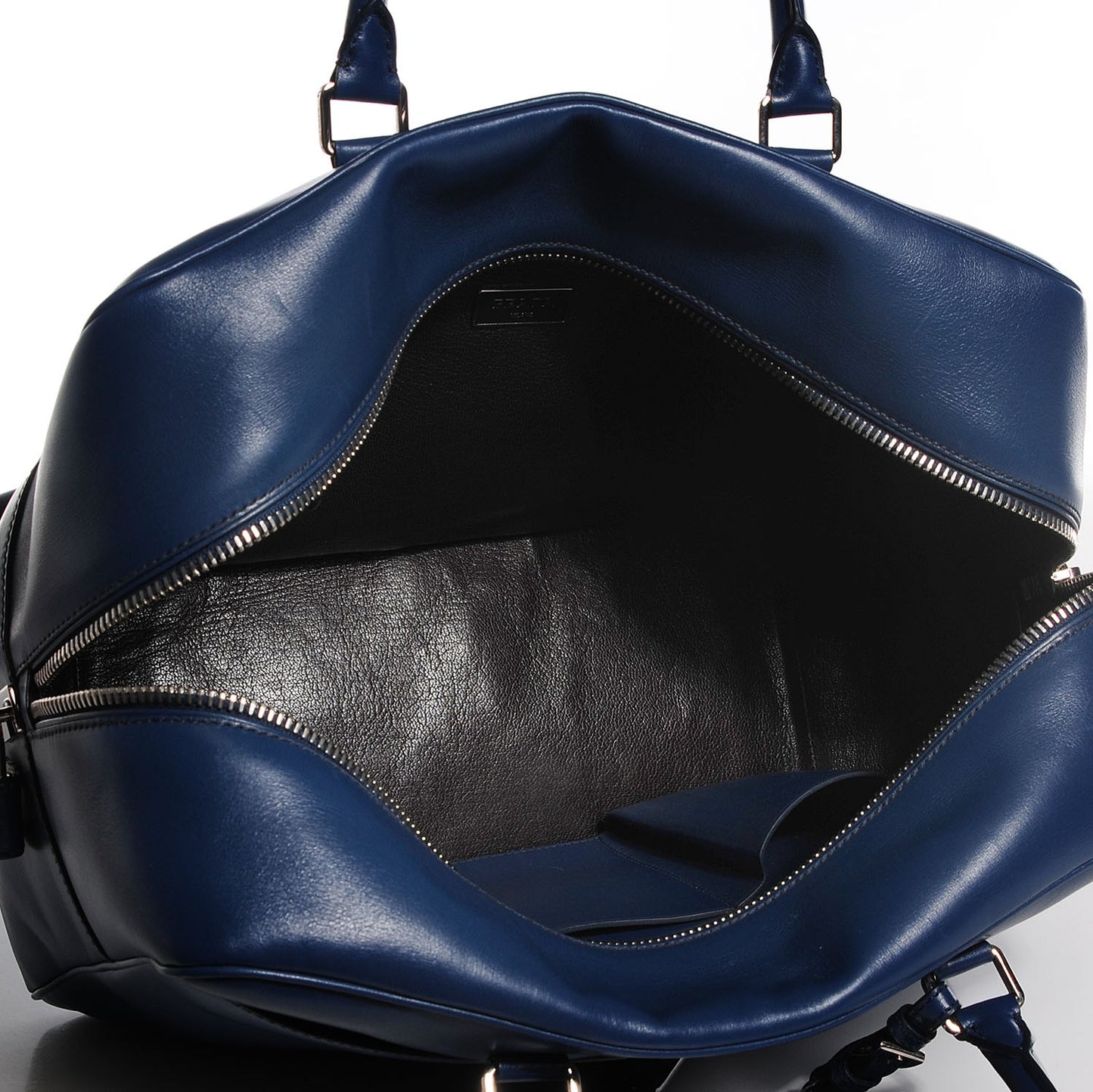 Box Calfskin Travel Weekender Bag Bluette