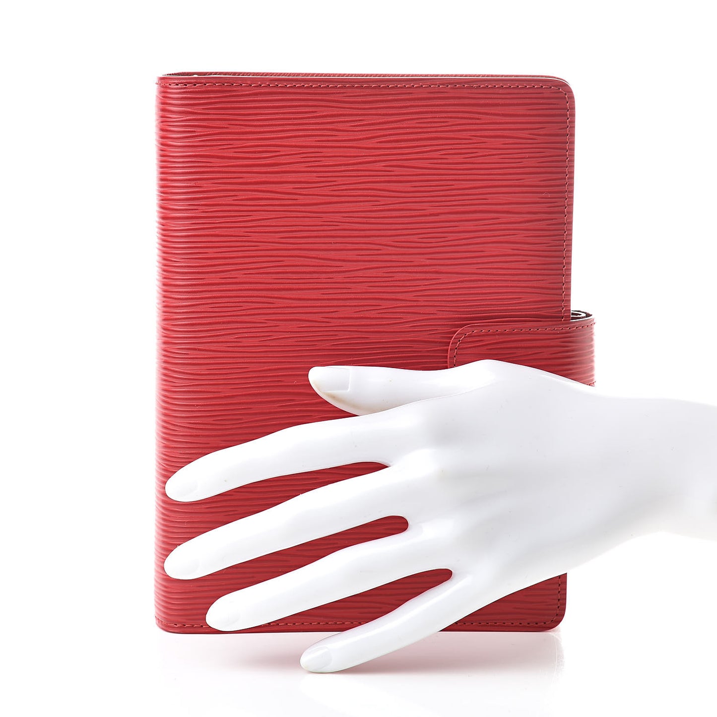 Epi Medium Ring Agenda Cover Rouge