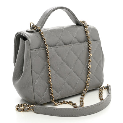 Chanel Caviar Quilted Small Business Affinity Flap Grey 2 of 9