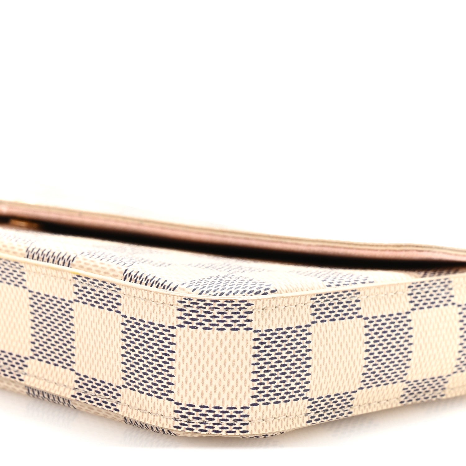 Louis Vuitton Damier Azur Pochette Felicie Chain Wallet Rose Ballerine 11 of 11