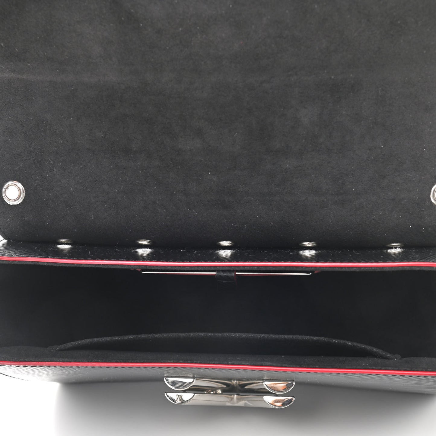 Epi Studded Twist Shoulder Bag MM Black